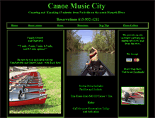 Tablet Screenshot of canoemusiccity.com